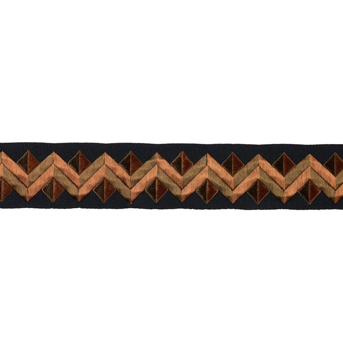 Schumacher Zigzag Moderne Tape Goldstone Trim 85583