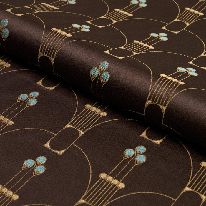 Schumacher Swanson Scallop Carbon Fabric 85602