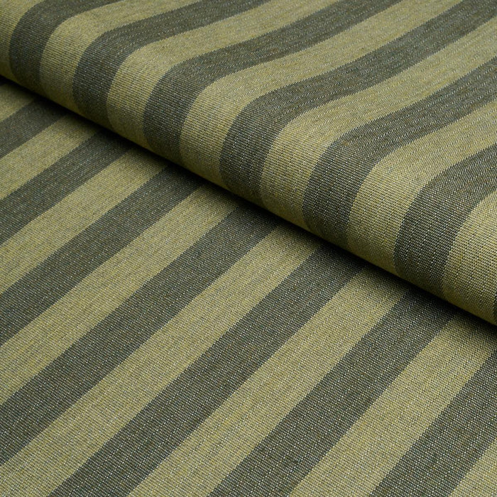 Schumacher Hanson Indoor/Outdoor Stripe Green Fabric 85805