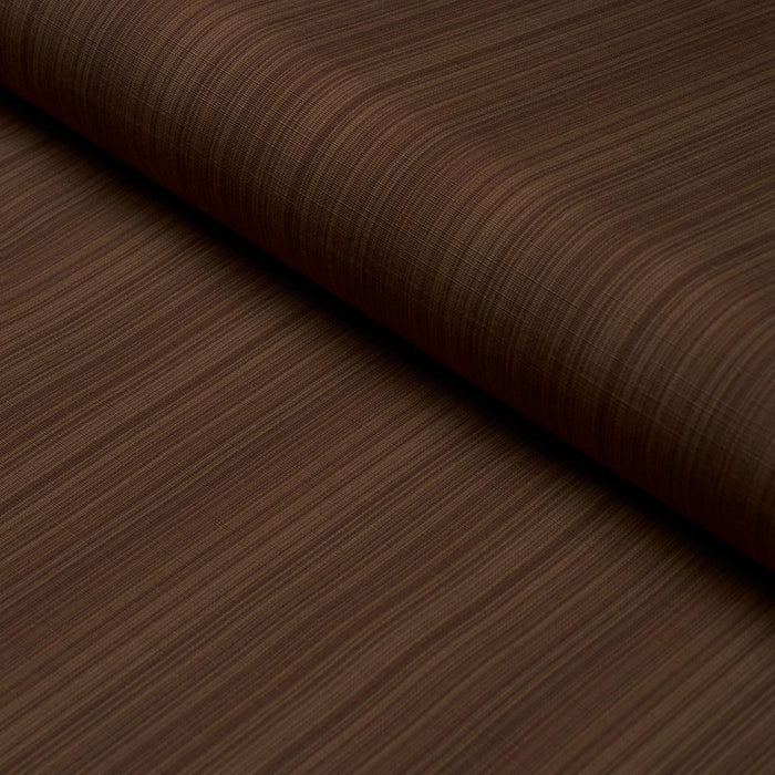 Schumacher Gracie Solid Strie Brown Fabric 85933