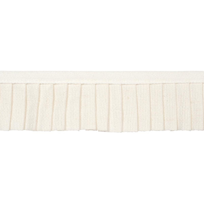 Schumacher Clara Pleated Tape Ivory Trim 85962