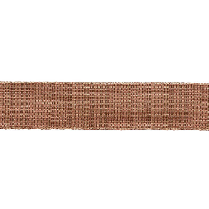 Schumacher Tweed Tape Medium Brown Trim 86192