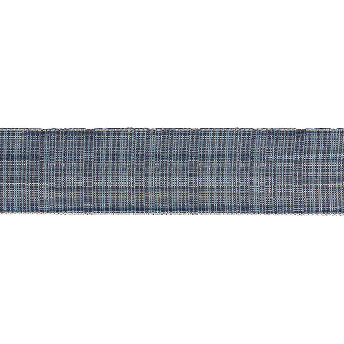 Schumacher Tweed Tape Wide Indigo Trim 86210