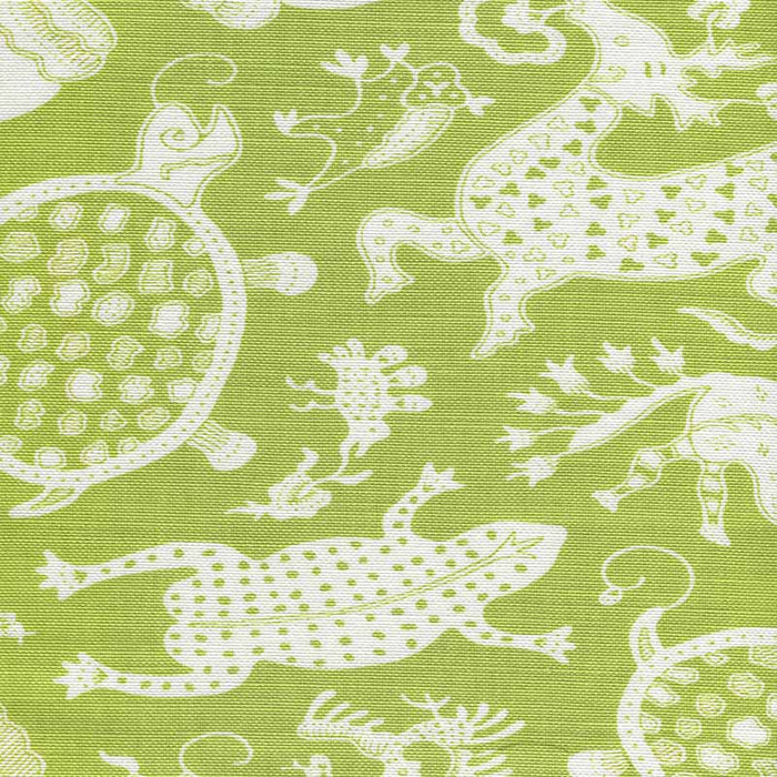 China Seas Indramayu Reverse Jungle Green Fabric Sample 9010-06