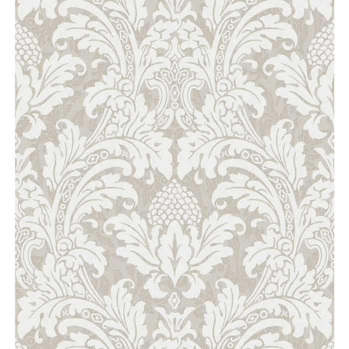 Cole & Son Blake White And Silver Wallpaper Sample 94/6035.CS.0
