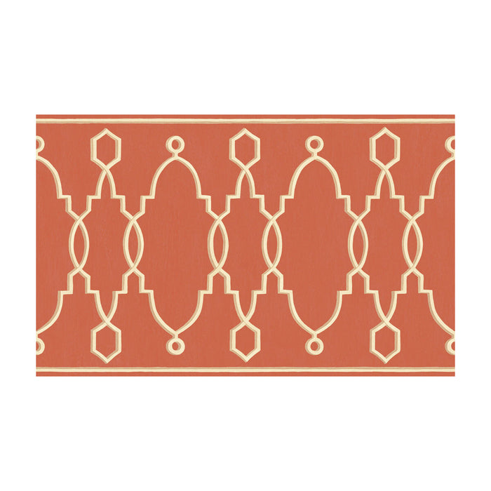 Cole & Son Parterre Border Red Wallpaper Sample 99/3018.CS.0