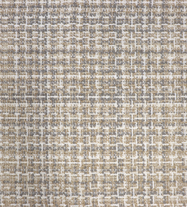 Aldeco Belle Tweed - Outdoor Fr White Greige Fabric Sample A9BELLE0001