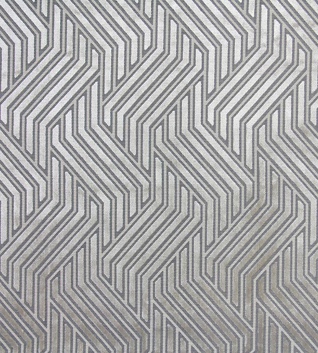 Aldeco Modernist Jacquard Velvet Greige Fabric A9MODE0001