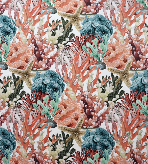 Aldeco Sealife Velvet Pacific Sunset Fabric A9SEAL0002