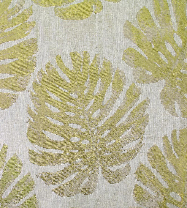 Aldeco Palm Leaves Lima Yellow Fabric Sample A9PALM0003
