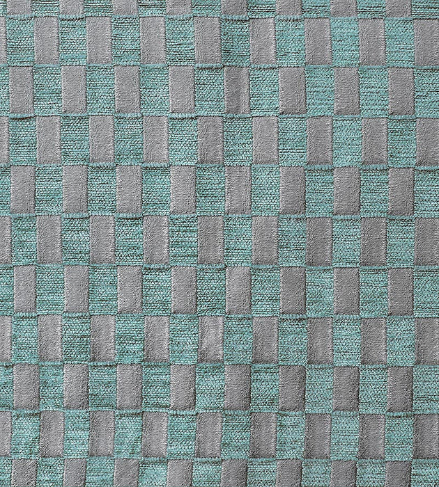 Aldeco Damier Porcelain Blue Fabric A9DAMI0005