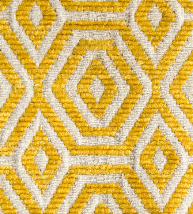 Aldeco Geometric Drops Misted Yellow Fabric Sample A9GEOM0006
