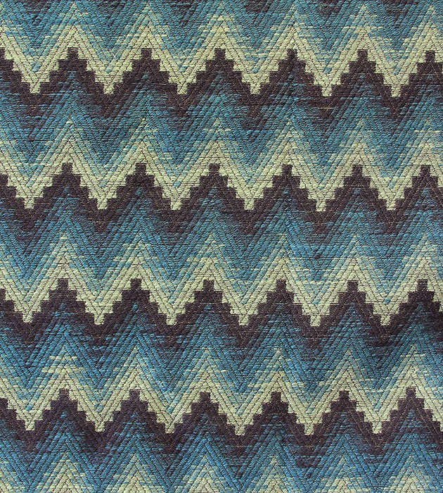 Aldeco Blossom Wavy Blue Fabric A9BLOS0007