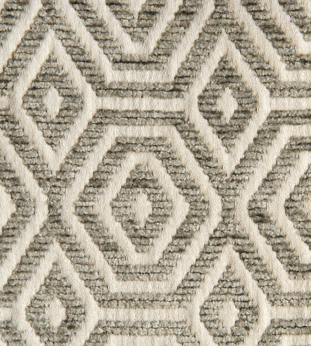 Aldeco Geometric Drops Castle Gray Fabric Sample A9GEOM0008