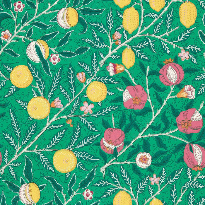 Morris & Co Fruit Tangled Green Wallpaper AARC510018
