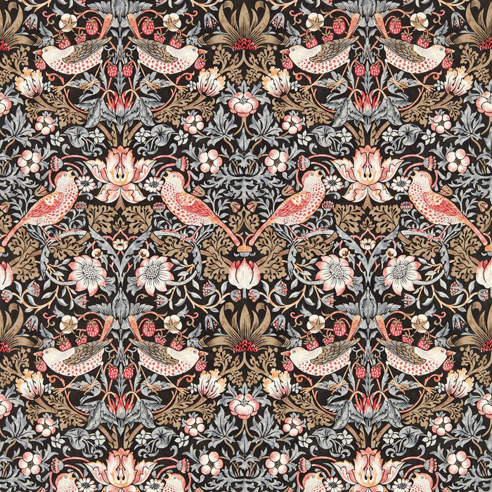 Morris & Co Strawberry Thief Old Fashioned Wallpaper AARC510022