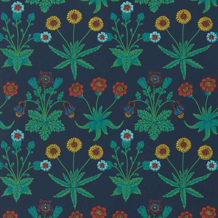 Morris & Co Daisy Midnight Wallpaper AARC510034