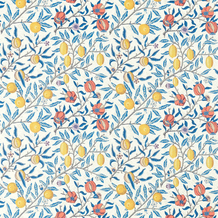 Morris & Co Fruits Paradise Blue Fabric AARC520007