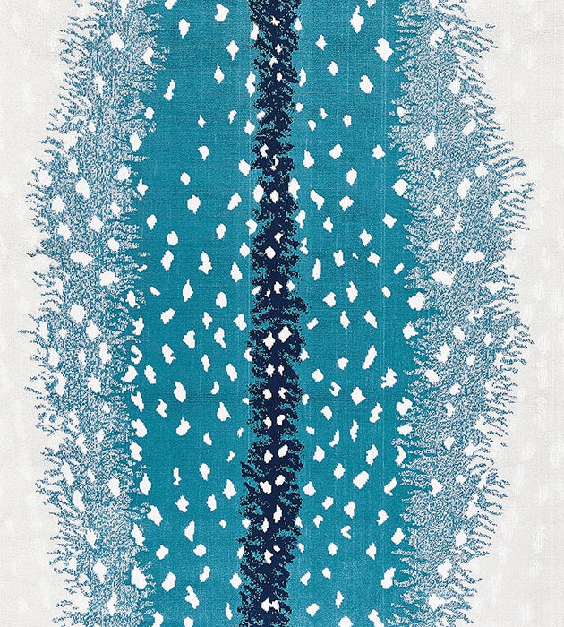 Old World Weavers Antelope Peacock Fabric Sample ALBOHE0005