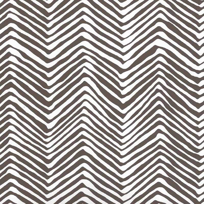 Alan Campbell Petite Zig Zag Brown Wallpaper Sample AP303-11PV