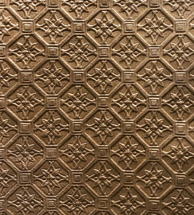 Old World Weavers Cuir Etoile Bronze Fabric AQ00930001