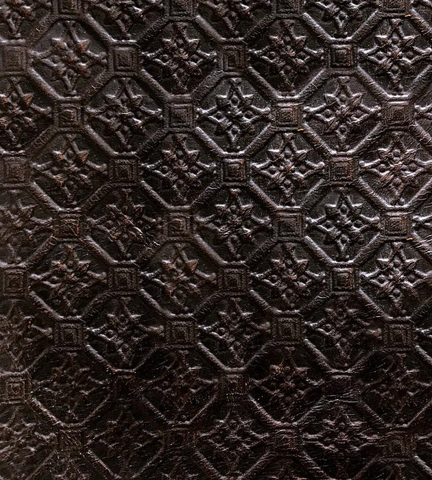 Old World Weavers Cuir Etoile Black Fabric Sample AQ00930003
