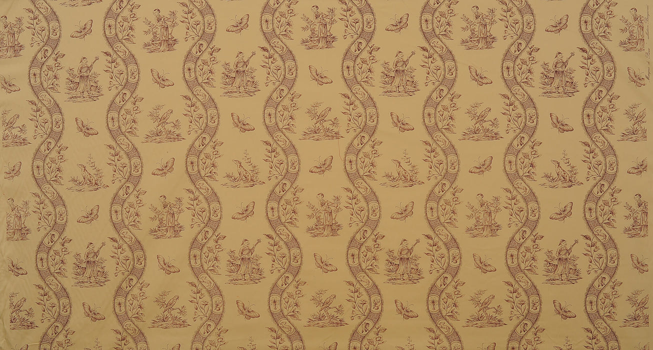 Braquenie Marquis De Pierre Aubergine Fabric Sample B1796004