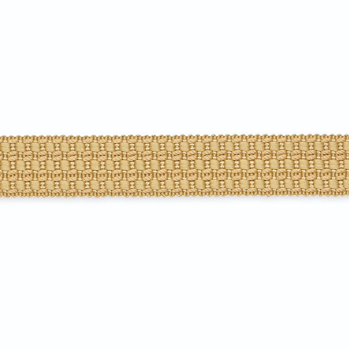 Schumacher Hameau Three-Row Braid Antelope Trim B102-2