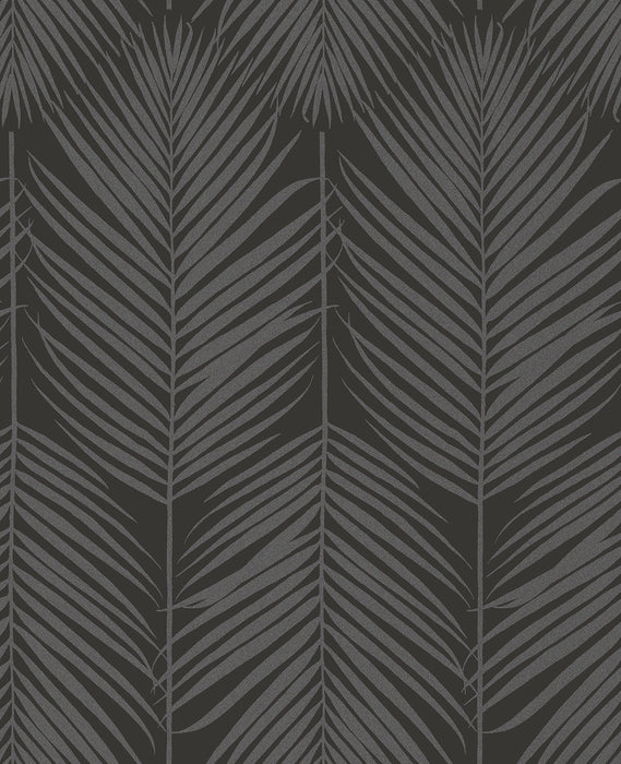 Seabrook Designs Persei Palm Midnight Galaxy Wallpaper Sample BD50020
