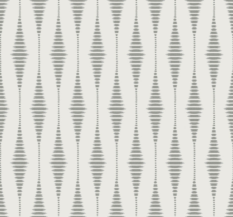 Seabrook Designs Diamond Stripe Celestial Blue & Pearl Wallpaper Sample BD50602