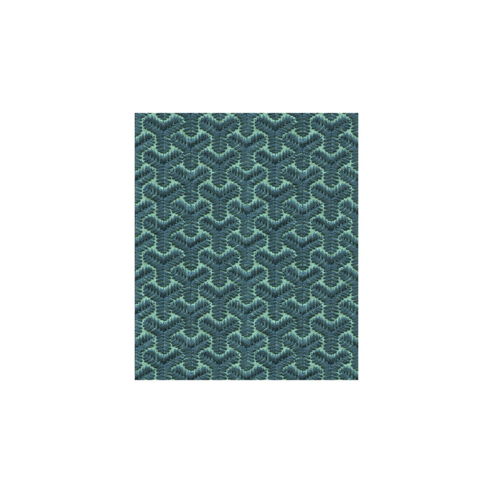 GP & J Baker Chengtudoor Emb Blue/Aqua Fabric BF10523.2.0