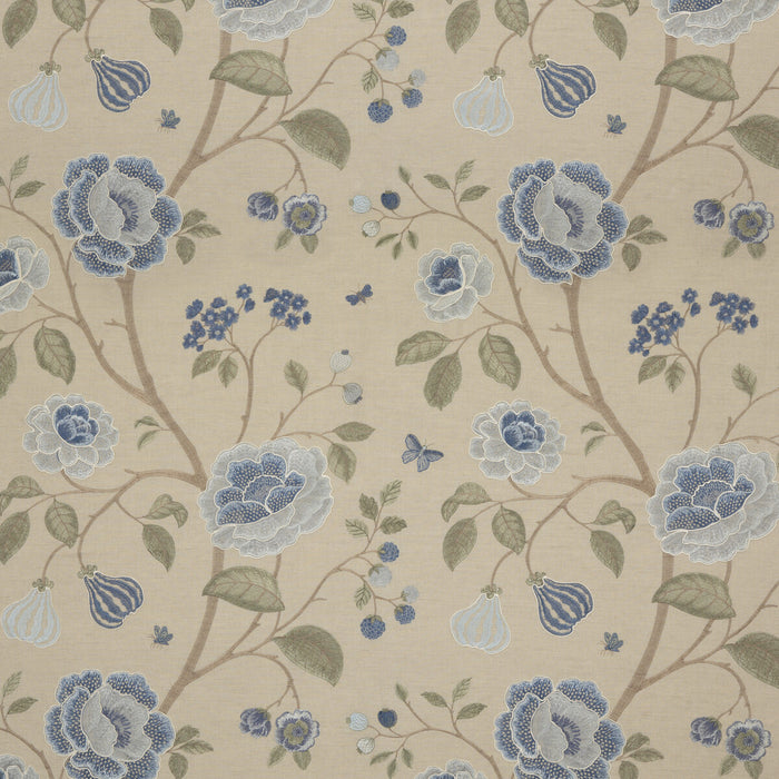 GP & J Baker Lillington Soft Blue Fabric BF10763.2.0