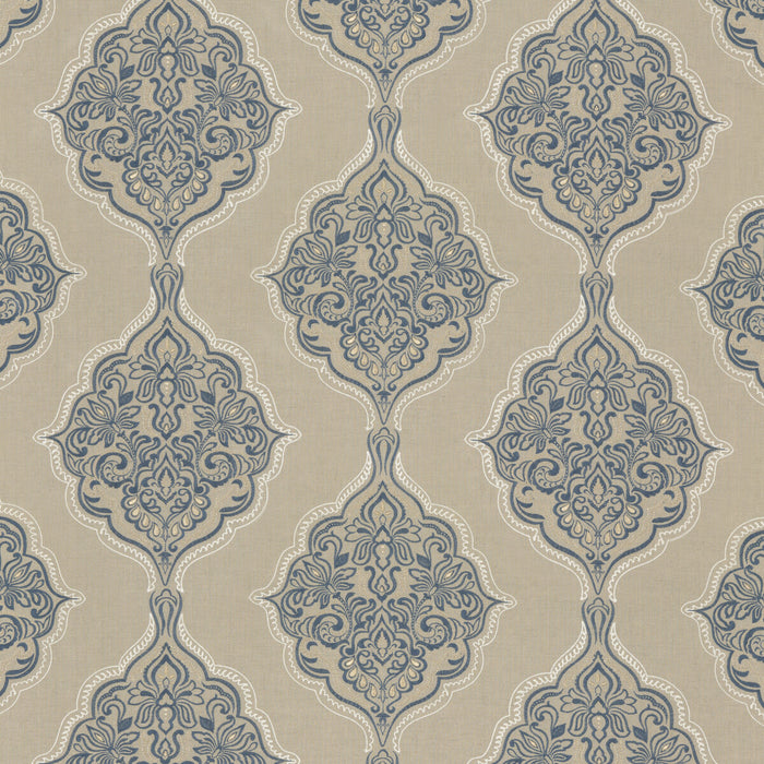 GP & J Baker Montacute Indigo Fabric BF10767.2.0