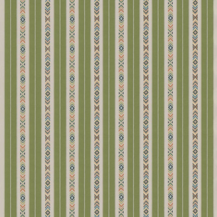 GP & J Baker Ashlar Stripe Emerald Fabric BF10943.2.0