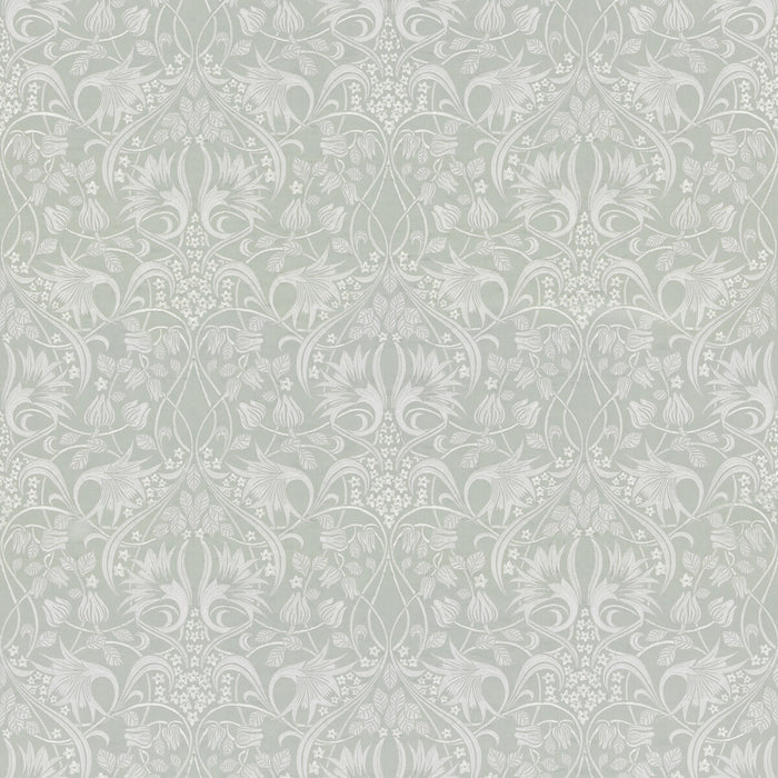 GP & J Baker Fritillerie Embroidery Aqua Fabric BF10996.2.0