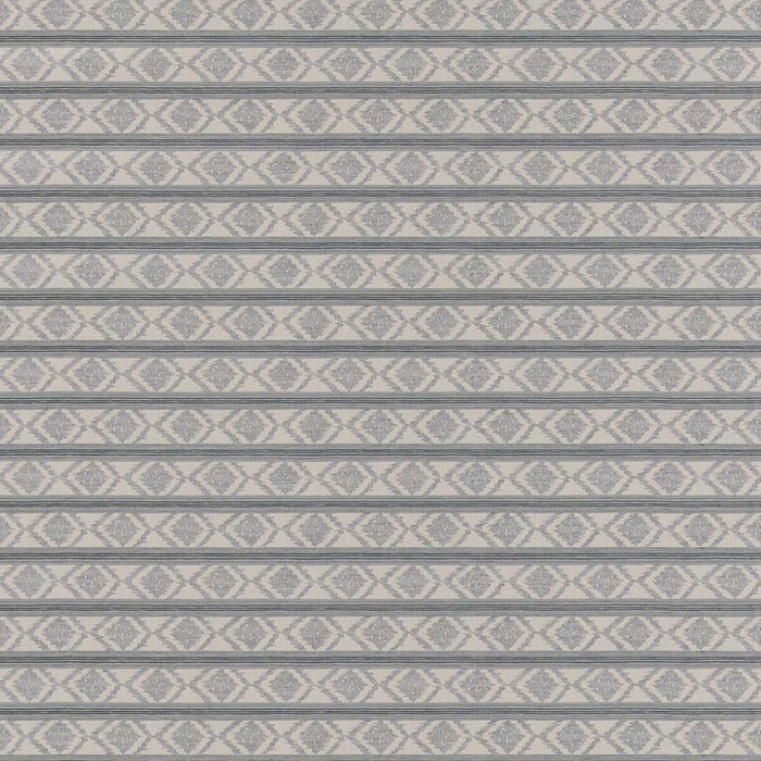 GP & J Baker Burford Stripe Blue Fabric BF11034.2.0