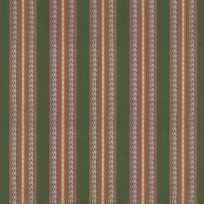 GP & J Baker Worlds Apart Green/Coral Fabric BF11059.4.0