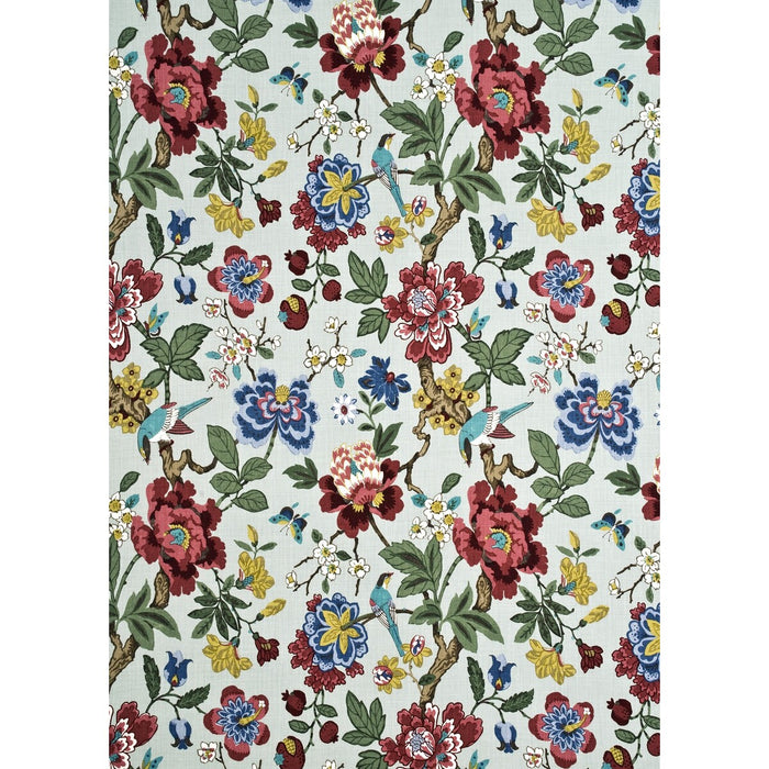 GP & J Baker Persian Pomegranate Aqua/Multi Fabric BP10464.3.0