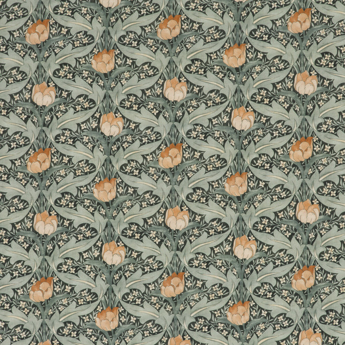 GP & J Baker Tulip & Jasmine Teal Fabric BP10622.3.0