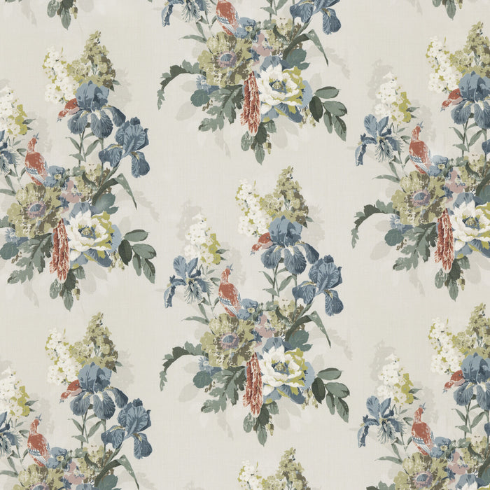 GP & J Baker Bird & Iris Indigo Fabric BP10774.2.0
