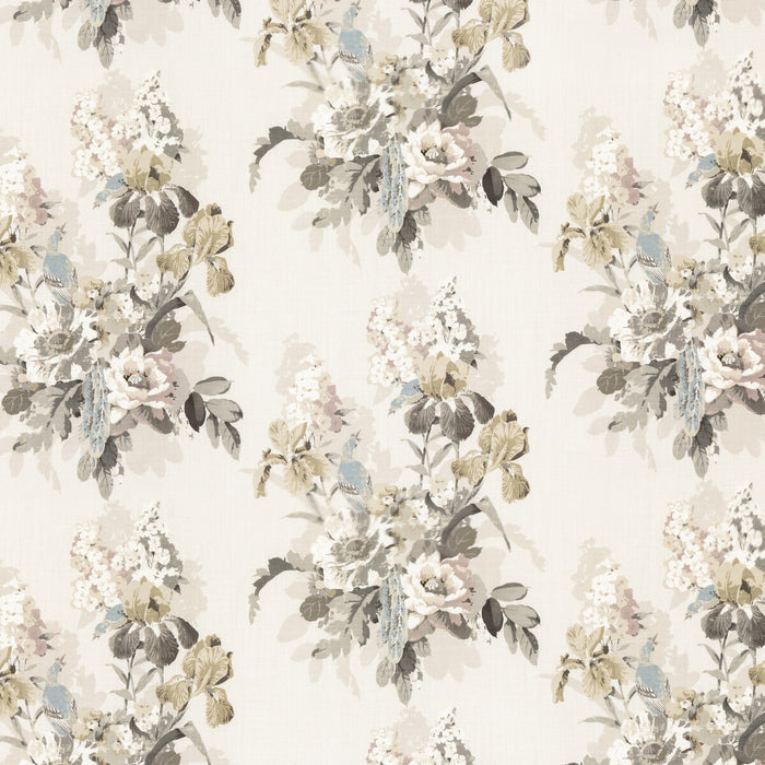 GP & J Baker Bird & Iris Ivory/Mole Fabric BP10774.3.0