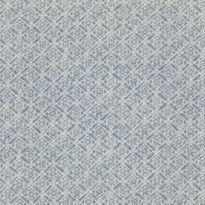 GP & J Baker Moreton Trellis Indigo Fabric BP10775.2.0