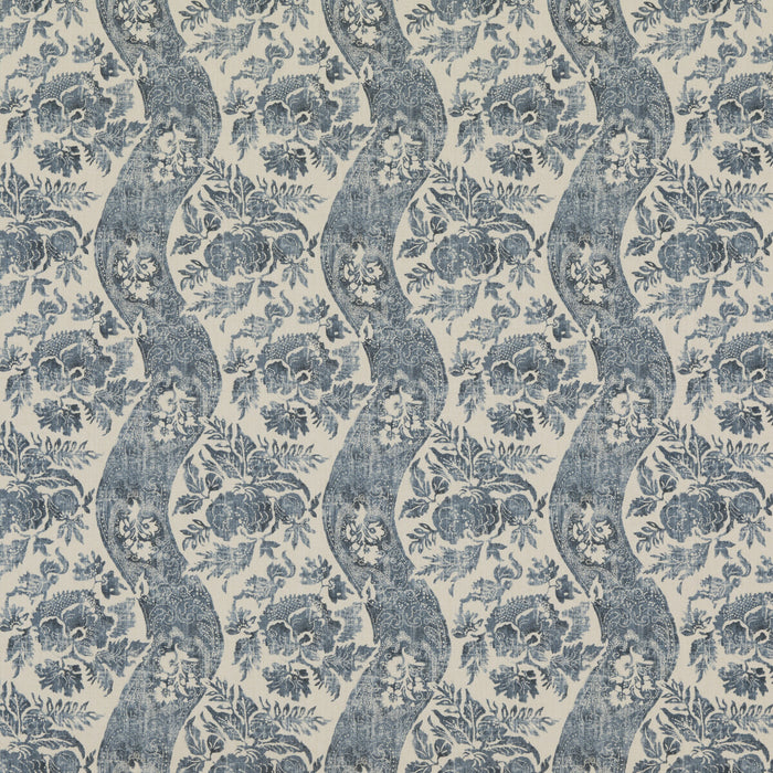 GP & J Baker Caldbeck Indigo/Linen Fabric Sample BP10776.2.0
