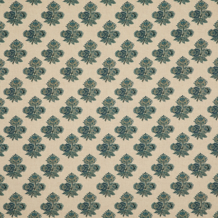 GP & J Baker Poppy Paisley Indigo Fabric BP10823.2.0