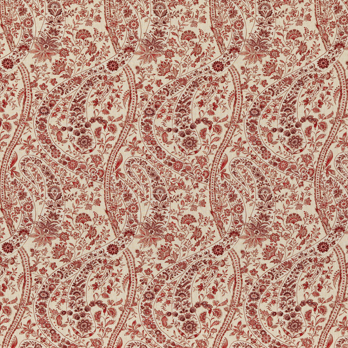 GP & J Baker Bukhara Paisley Red Fabric BP10835.2.0