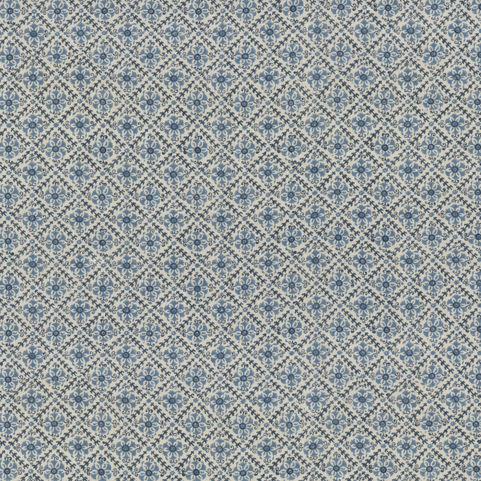 GP & J Baker Camden Trellis Blue Fabric BP10909.1.0