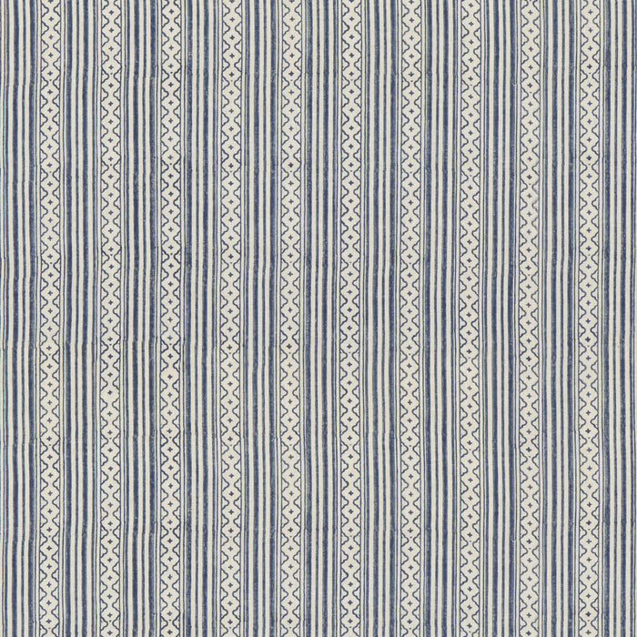 GP & J Baker Ebury Stripe Blue Fabric BP10914.1.0