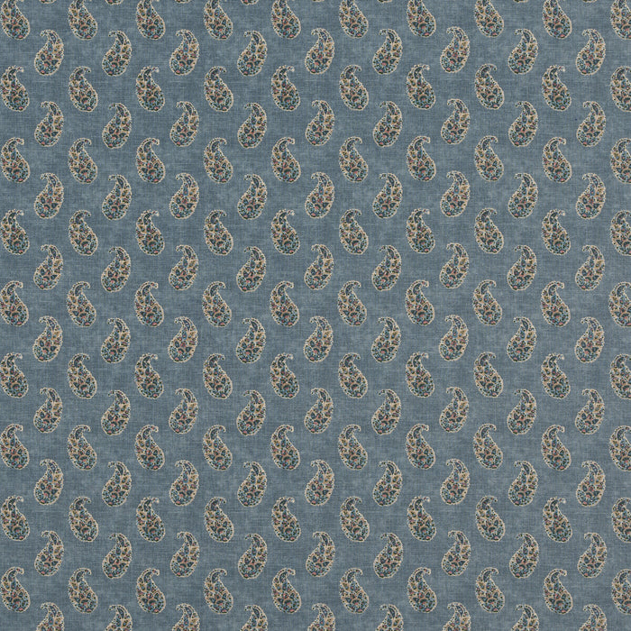 GP & J Baker Patola Paisley Blue Fabric BP10930.3.0