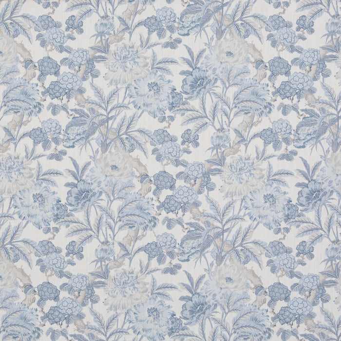 GP & J Baker Summer Peony Blue Fabric Sample BP10950.1.0
