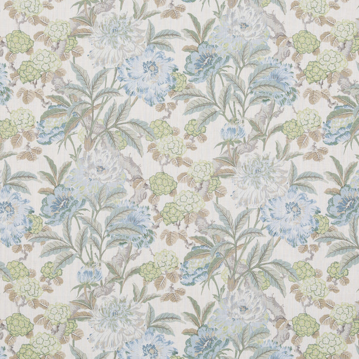 GP & J Baker Summer Peony Aqua Fabric Sample BP10950.4.0